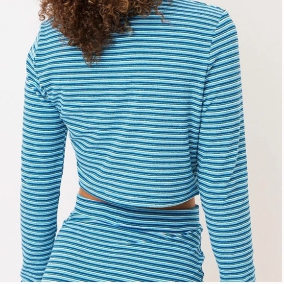 FRANKIES Cherie Terry Cardigan Sweater size L - Picture 6 of 9